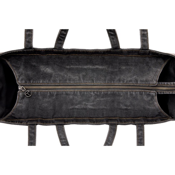 Large Telfar Denim Shopper- Black - Picture 7 of 7